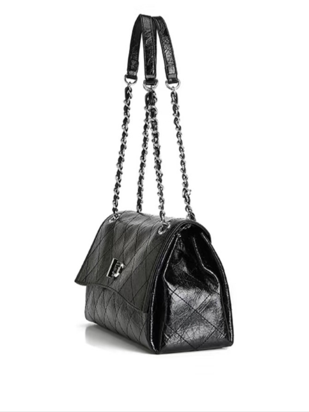 🖤🤍BQ 💯 Leather 🆕 Chain Bag with Charm - Picture 10 of 16